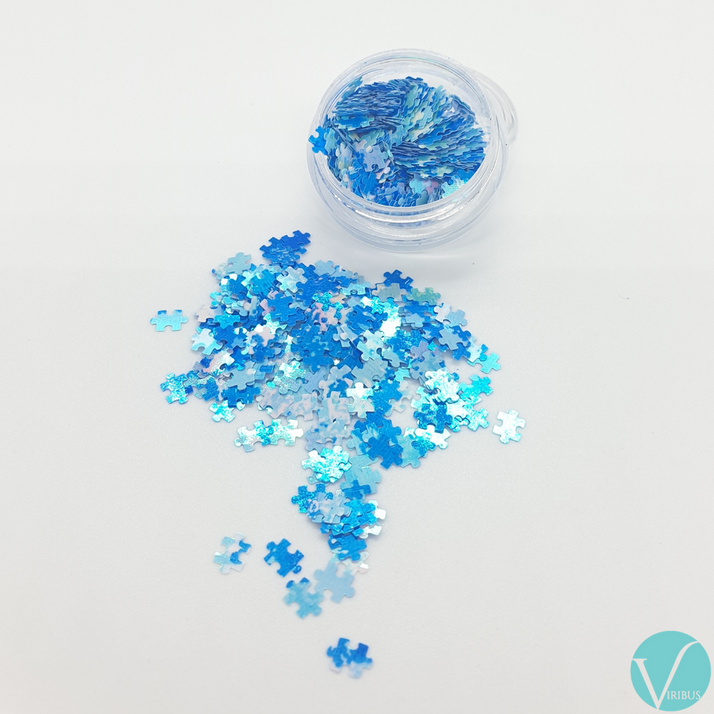 Puzzle Nail Art Holo UV 12 Colour Set image 3