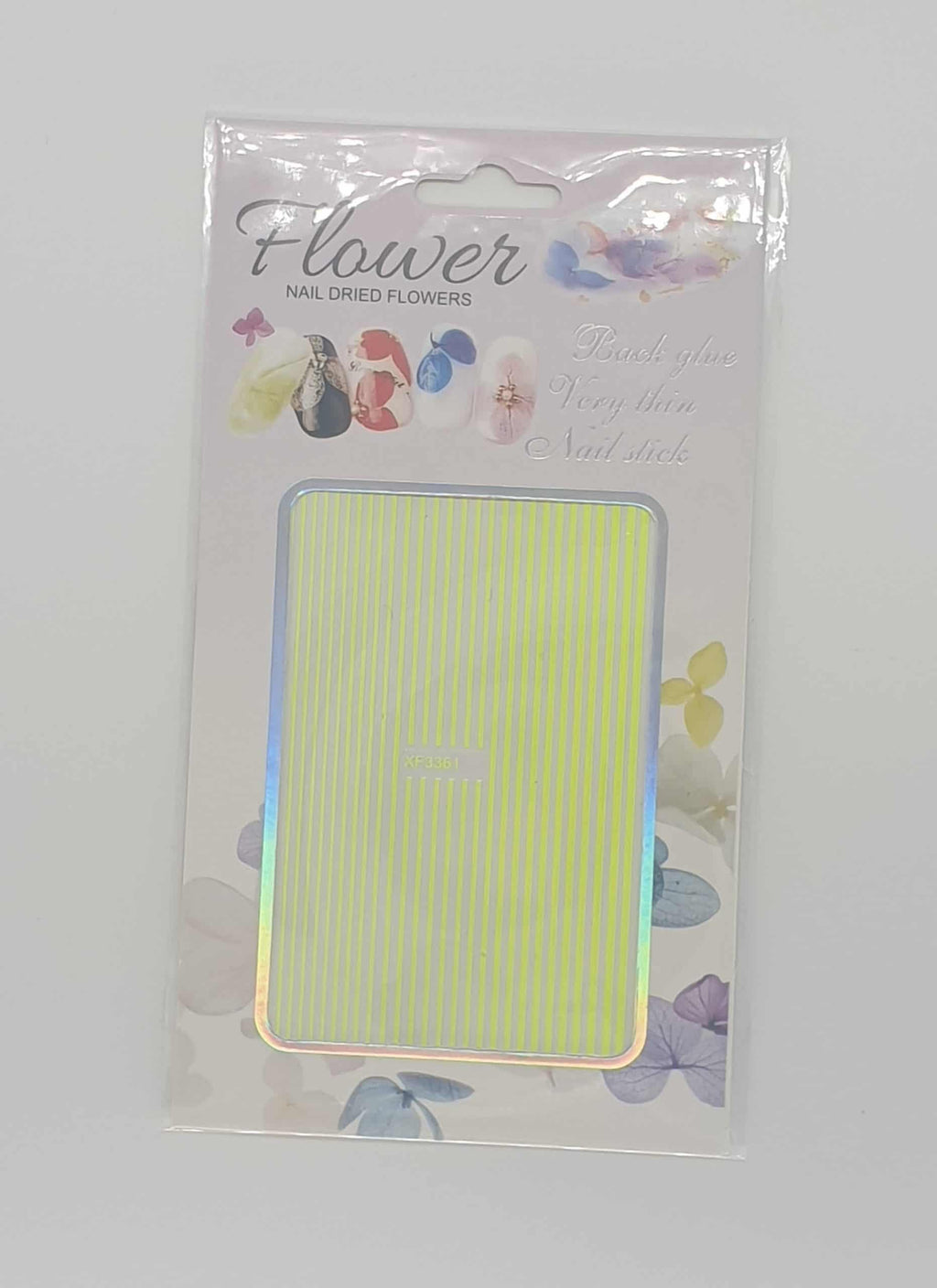 Nail Angel Summer Fun Line Nail Stickers - Yellow image