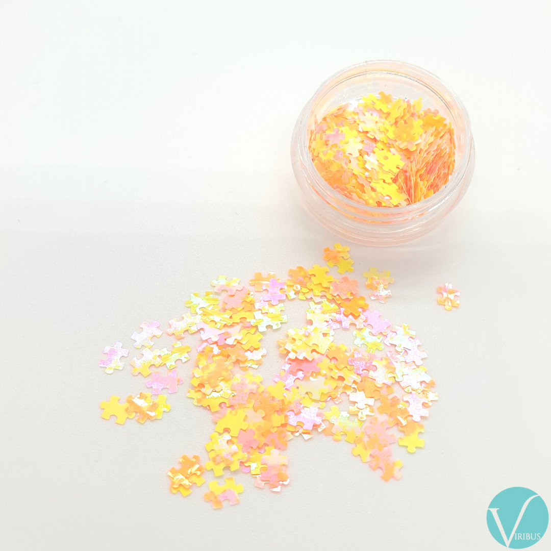 Puzzle Nail Art Holo UV 12 Colour Set image 6