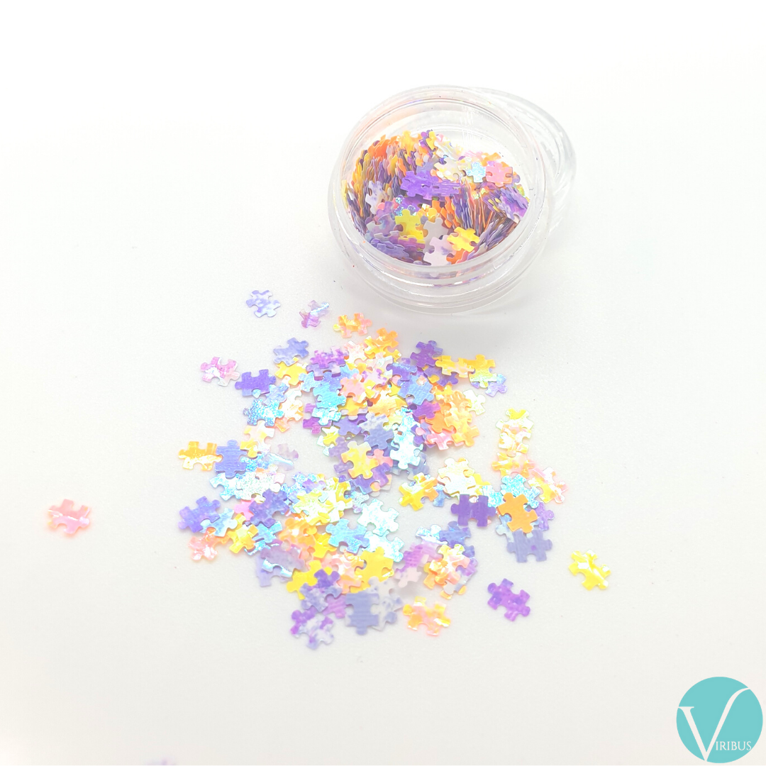 Puzzle Nail Art Holo UV 12 Colour Set image 10