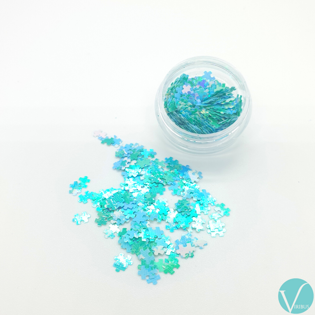 Puzzle Nail Art Holo UV 12 Colour Set image 5