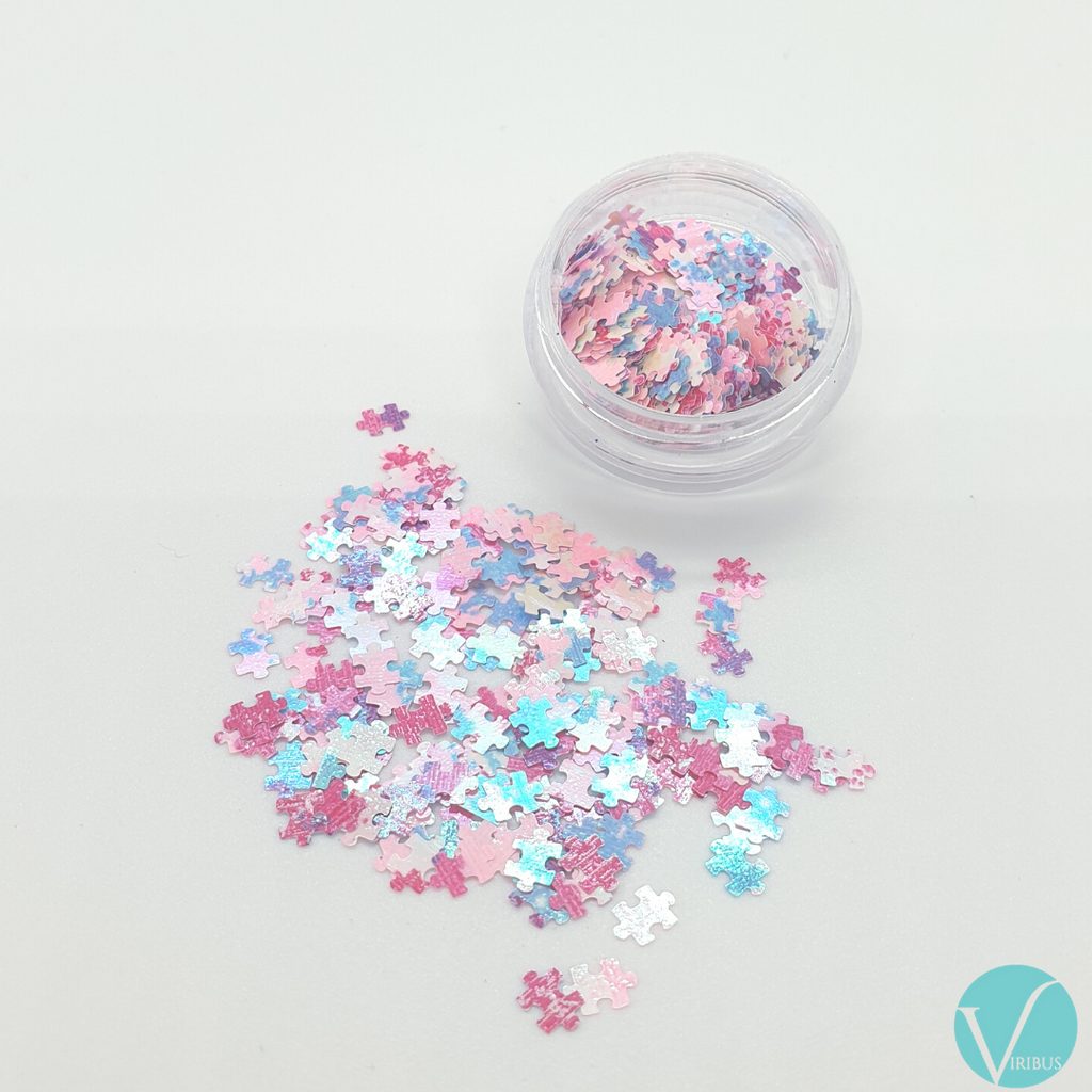 Puzzle Nail Art Holo UV 12 Colour Set image 12