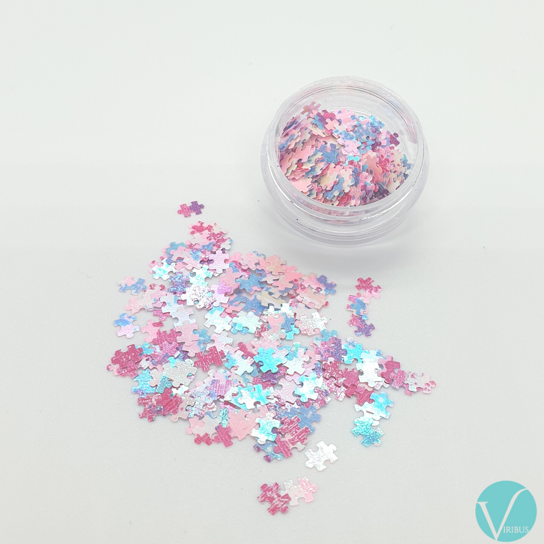 Puzzle Nail Art Holo UV 12 Colour Set image 12