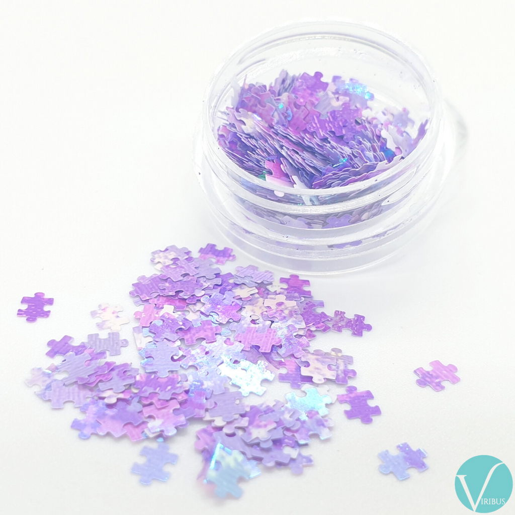 Puzzle Nail Art Holo UV 12 Colour Set image 7